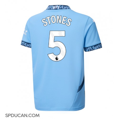 Muški Nogometni Dres Manchester City John Stones #5 Domaci 2024-25 Kratak Rukav